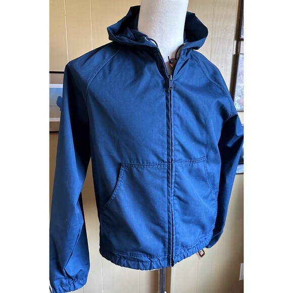 Woolrich Jacket Men’s M 6169 Navy Drawstring Hood WPL6635 USA Shacket NEW Vtg